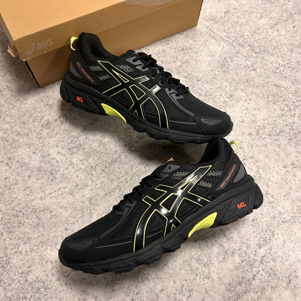 ASICS Gel Venture 6 Black/Lime Green